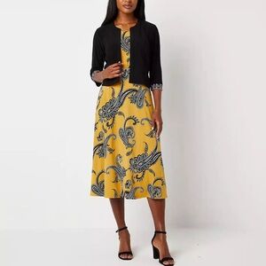 Studio One Mustard Paisley Top